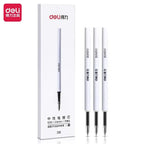 DELI Metal Sign Pen 0.5mm Gel Pens Golden Silver Color Metallic Writing Pen with Refills Smooth Writing School Office Supplies Lootquake LLC