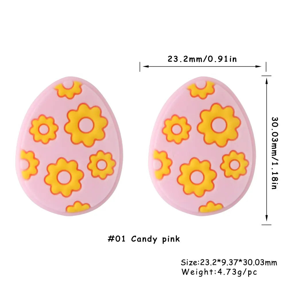 Kovict 5/10Pcs New Focal Silicone Beads Easter Series Bead For Jewelry Making DIY  KeyChain Bracelet Necklace Pen Accessories Lootquake LLC