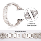 Apple Watch Stainless Steel Band - Sparkly Crystal Design