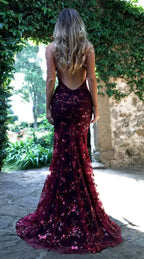 Women Dresses Sleeveless V Neck Pullover Sequins Party Dress Vestidos Formal Floor Length Sexy Wrap Breast Backless Slim