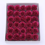 30pcs of 7cm Glitter spray artificial flower rose for Christmas gift hot Valentine DIY bouquet easter wedding Birthday decor Lootquake LLC