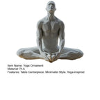 Yoga Man Meditating Abstract Statues Sculptures Yoga Figurine Nordic Living Room Home Decor Decoration Desk Ornaments Decor  ﻿