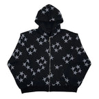 Men's Oversized Zip Hoodie Spider Print Hoodie Y2K Hip Hop Street Style Fashion Punk Sports Jacket Pullover Jacket Apparel Pi-Mart
