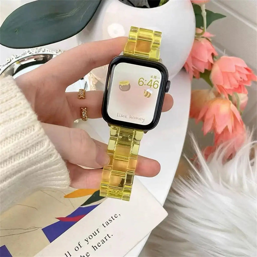 Apple Watch Resin Strap - Stylish, Durable Design - SJB-DIAMOND ELITES