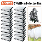 2-30pc Garden Wall Mylar Film Highly Reflective Films for Grow Tent Room Garden Greenhouse Covering Foil Sheets 210x120cm