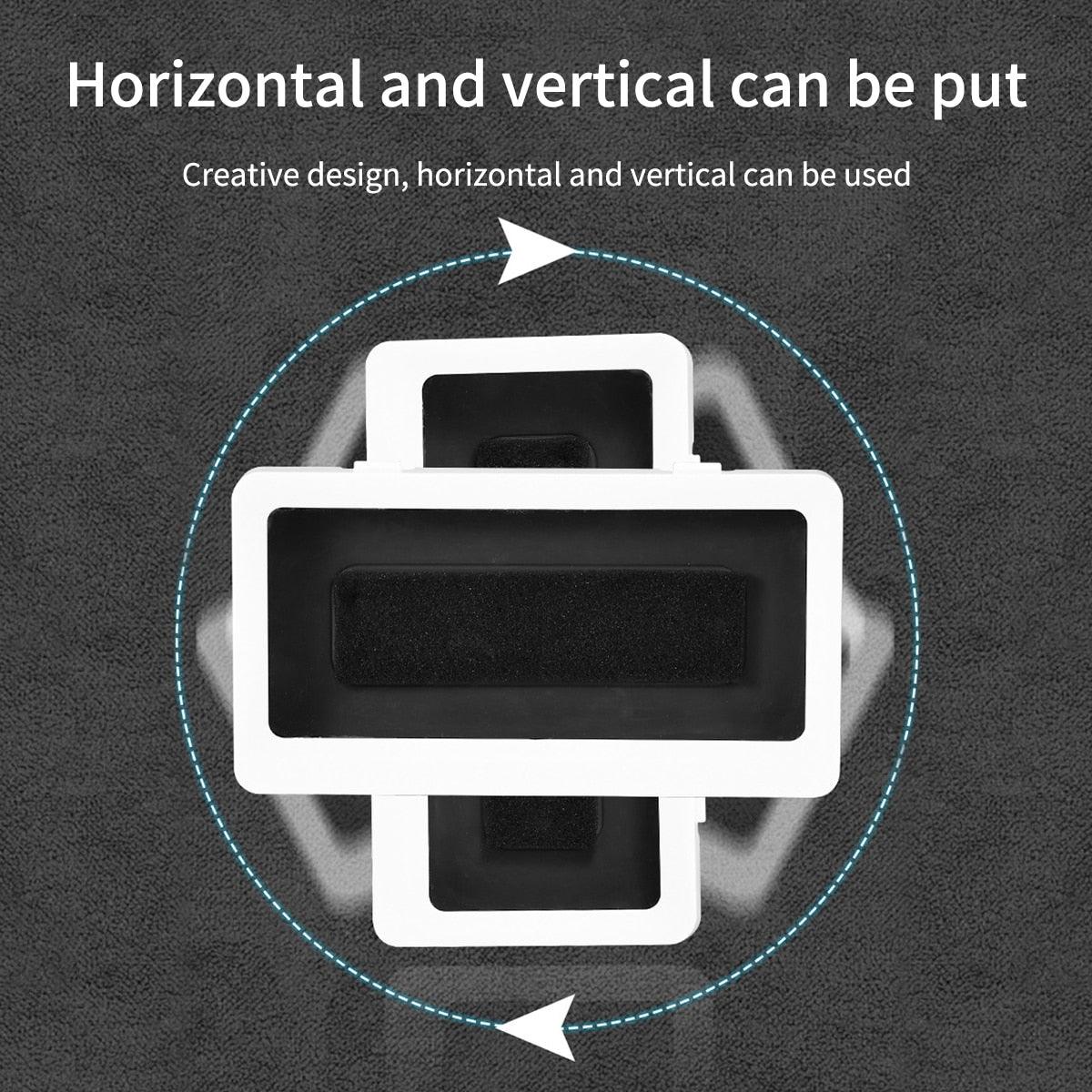 White Phone Holder Waterproof Phone Case Bathroom Shower Phone Holder Stand Box Wall Mounted Shower Case Bracket Full Body Waterproof Shockproof Phone Case Clear Protective Cover Case Stevvex