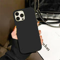 Unique Solid Color Soft Silicone Phone Cases For iPhone 13 12 11 14 Pro Max X XR XS Case For iPhone 12 13 Pro 7 8 SE Cover Silicone Phone Cover Ultra Slim Shockproof Protective Case for iPhone 14 Stevvex