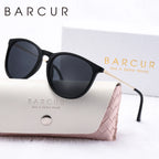 BARCUR Sunglasses Women’s Leopard Print Two-Tone Cat Eye Fashion Glasses – Trendy Polarized UV400 Gradient TAC Lenses for Summer Travel & Outdoor Activities Stevvex
