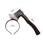 Halloween Decor Accessories Hair Hoop Horror Blood Fake Ax Saws Knife Gothic Headband Halloween Party Masquerade Cosplay Prop Lootquake LLC