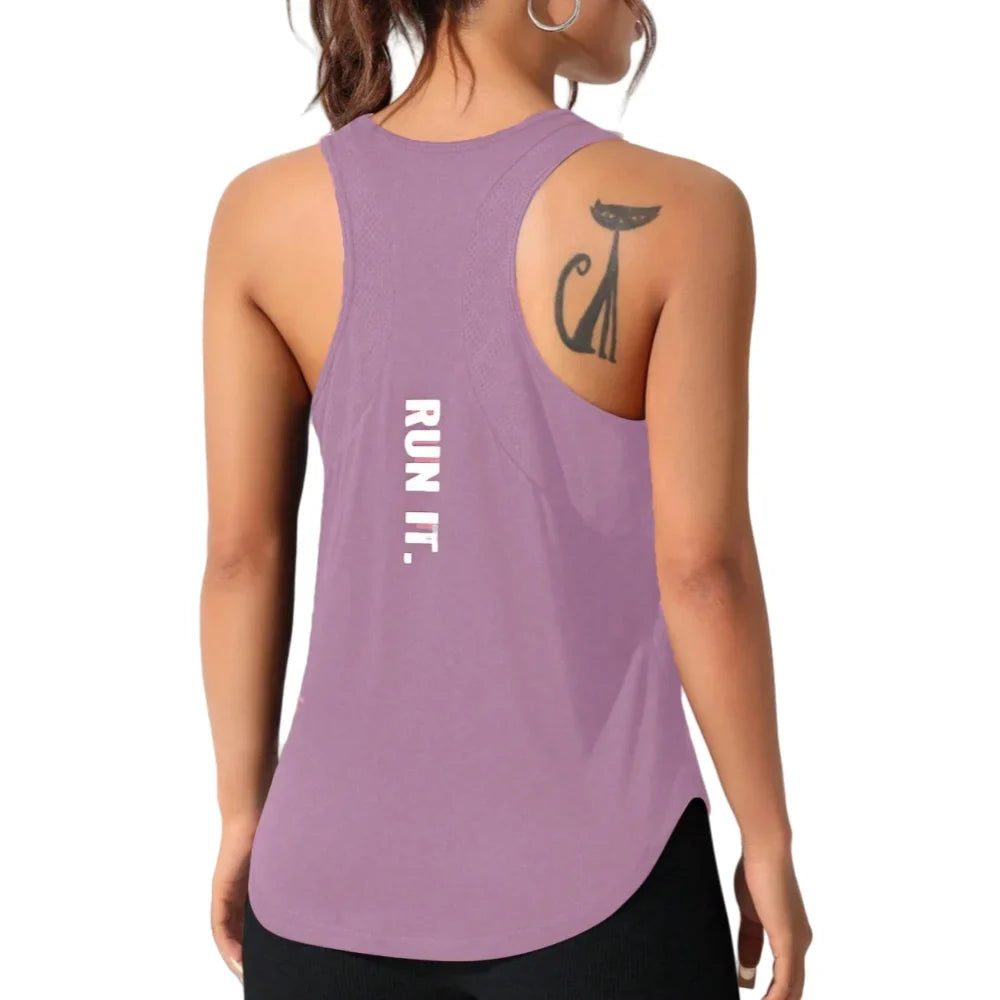 LOVELYX Flow: Women's Unique Letter Yoga-Run Vest THRIXINE