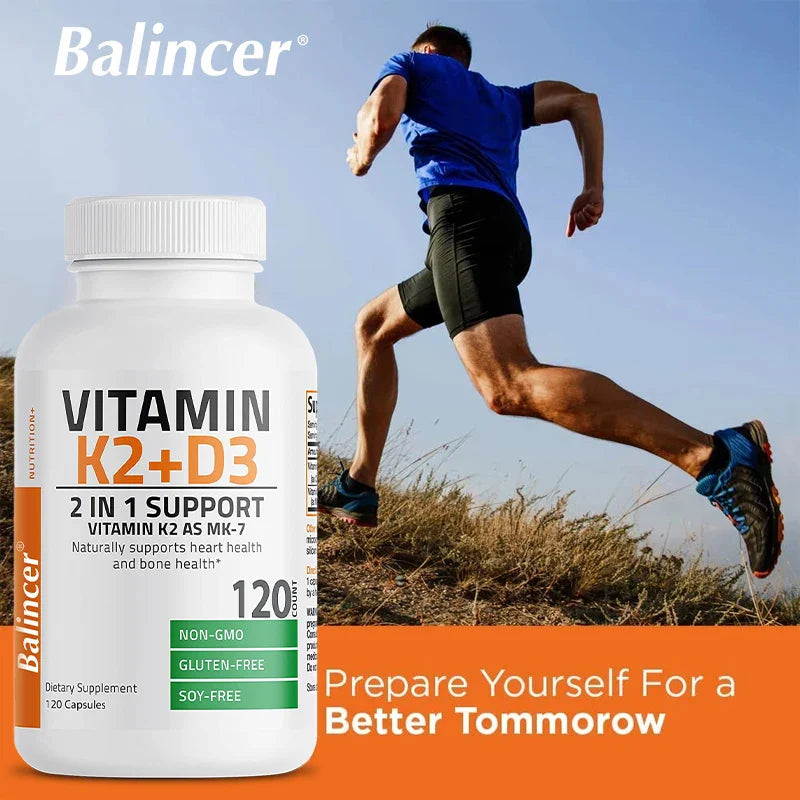 Vitamin D3 + K2(MK7) Supplement - Bone, Joint, Heart, Immune, Teeth and Skin Health Support - Non-GMO Supplement Lootquake LLC