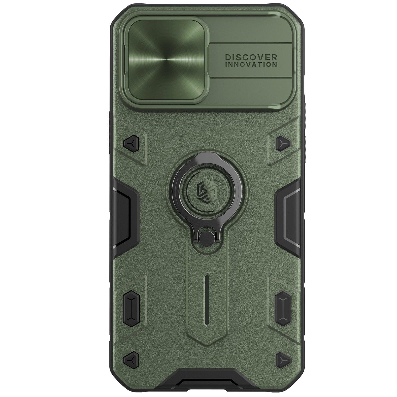 Slide Camera Lens Cover And Kickstand Ring Holder Heavy Duty Case iPhone 13 Pro Max Case iPhone 13 Mini Case With Ring Stand Camera Protection Slide Cover Stevvex