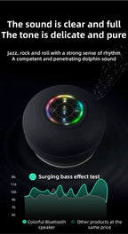 Mini Bluetooth Speaker w/ LED Lights & Super Suction |   IPX4 Waterproof for Bathroom/Outdoor |   Portable Wall Adsorbable Sound Lootquake LLC