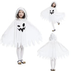 Halloween Cloak Toddler Kids Girls Boys Ghost Hooded Cosplay Costumes White Poncho Cape Christmas Dress Up Lootquake LLC
