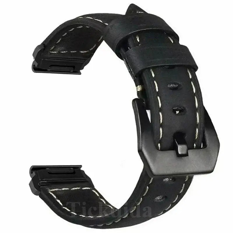 Garmin Leather Band - Soft, Comfortable, QuickFit Design - SJB-DIAMOND ELITES