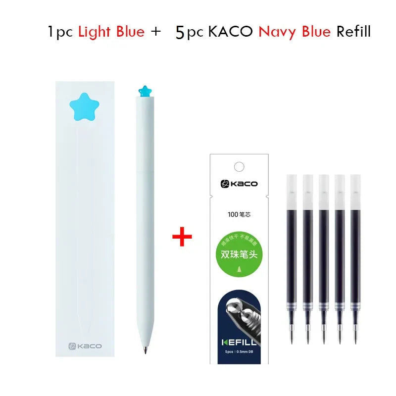 KACO Gel Pens Sets School Office Supplies for Kids 0.5mm High-capacity Heart / Star Sign Writing Gadgets Love Gift Cute Items Lootquake LLC