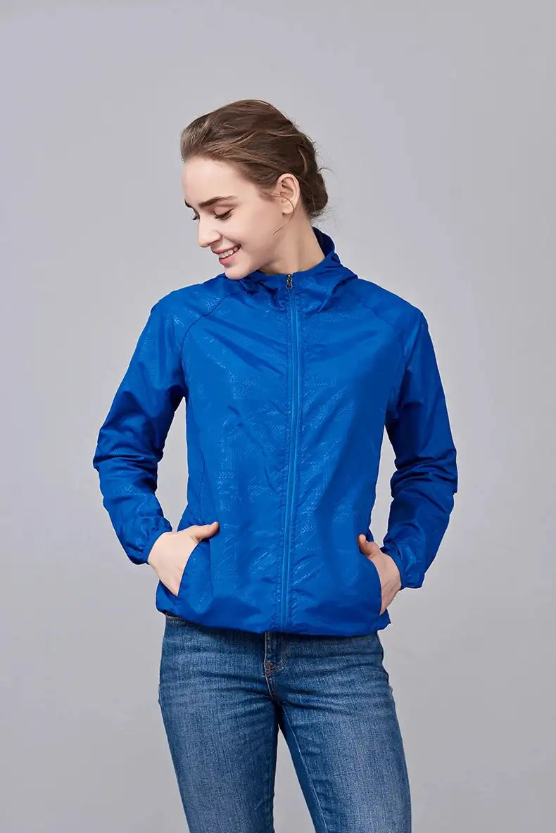 LNGXO Unisex Hiking Jacket Men Women Waterproof Quick Dry Camping Windbreaker Trekking Fishing Rain Coat Outdoor Anti UV Clothes
