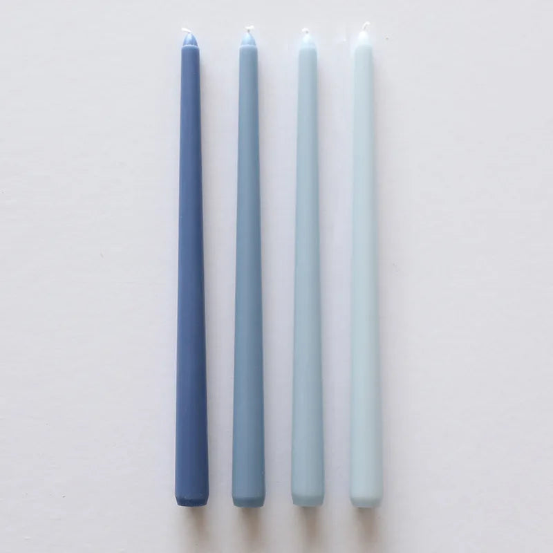 30CM Taper Candle 4 Pack - Home Interior Long Burning Dripless and Smokeless Candles Unscented - Valentines Candles for Home Lootquake LLC