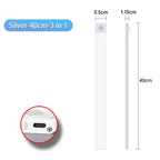 10-60cm Led Night Light Motion Sensor Under Cabinet Lights Thin Rechargeable Wireless Lamp for Kitchen Cabinet Bedroom Lighting