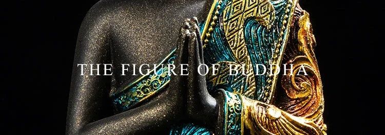 Large Buddha Statue Thailand Buda Buddha Sculpture Green Resin Handmade Buddhism Hindu Fengshui Figurine Meditation Home Decor Lootquake LLC