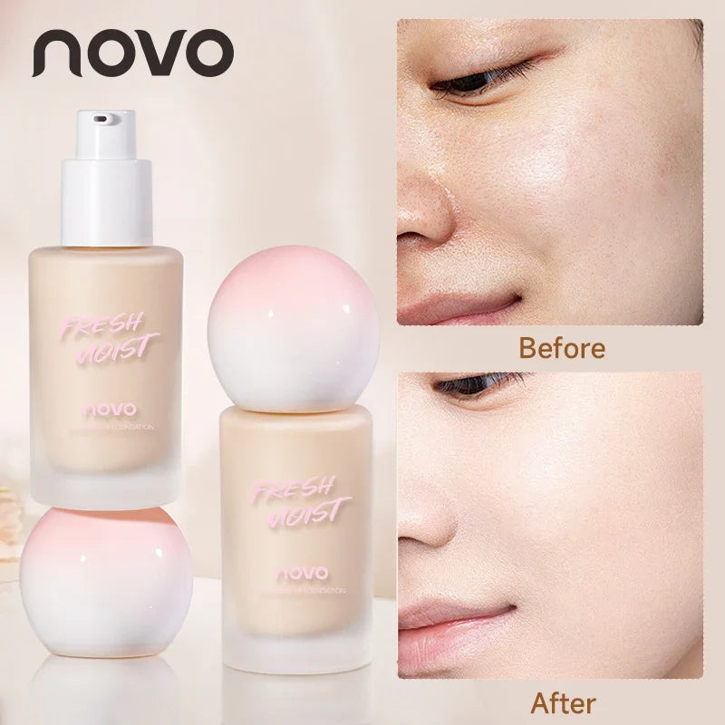 2-color Liquid Foundation BB Cream - Matte Cream, Long-lasting 24-hour Coverage Waterproof, Sodium Hyaluronate and Vitamin E Lootquake LLC