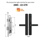 Waterproof Camera Outdoor Fingerprint TUYA WIFI APP RFID Card Code Keyless Smart Electronic Door Lock Aluminum/Glass Sliding