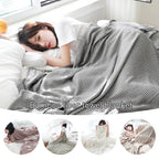 Cotton Bamboo Fiber Blanket Lunch Break Blanket Summer Cooling Sofa Bed Air Condition Blankets For Kids Adults Bedding Coverlet