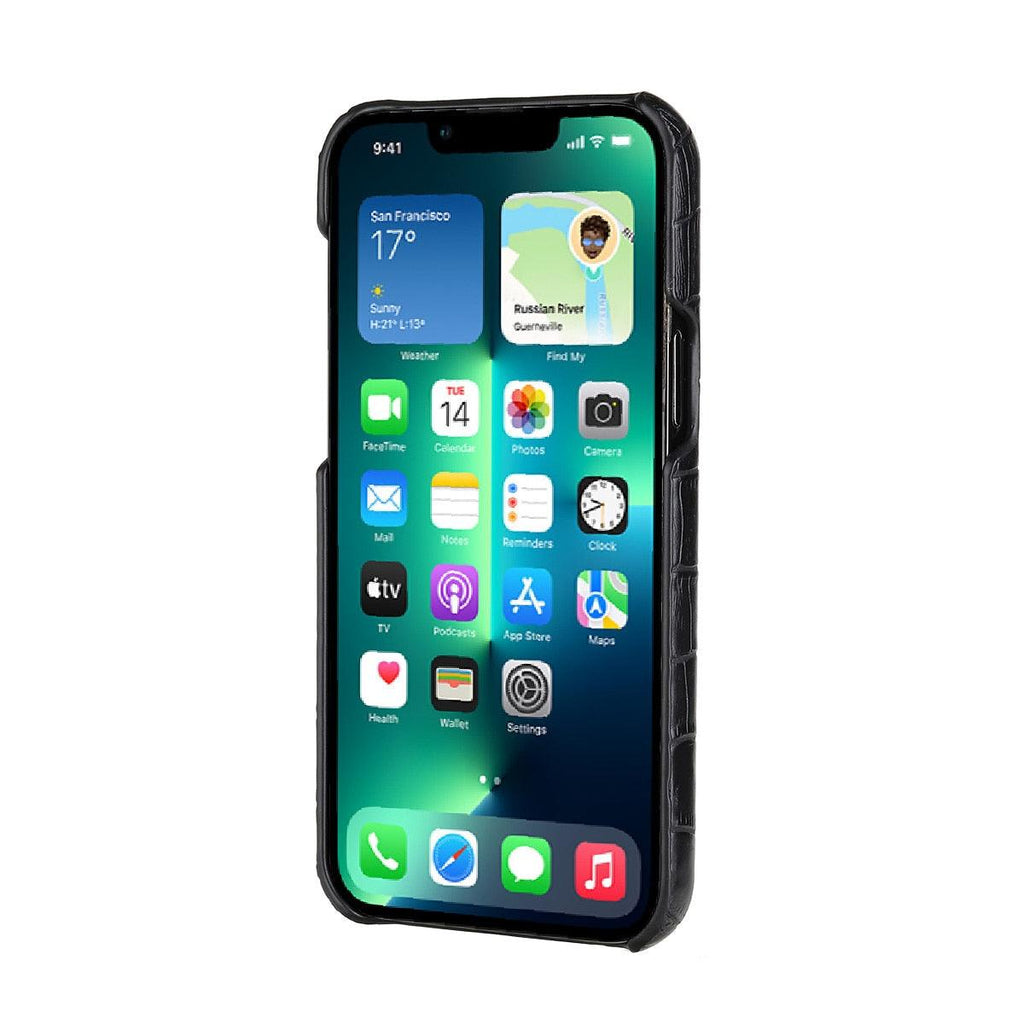 Unique Leather Case For iPhone 13 14 11 12 Pro Max XR X XS Strong Hard Shockproof Cover Green Leather Cover Classic Fashion Case for iPhone Protective Case Stevvex