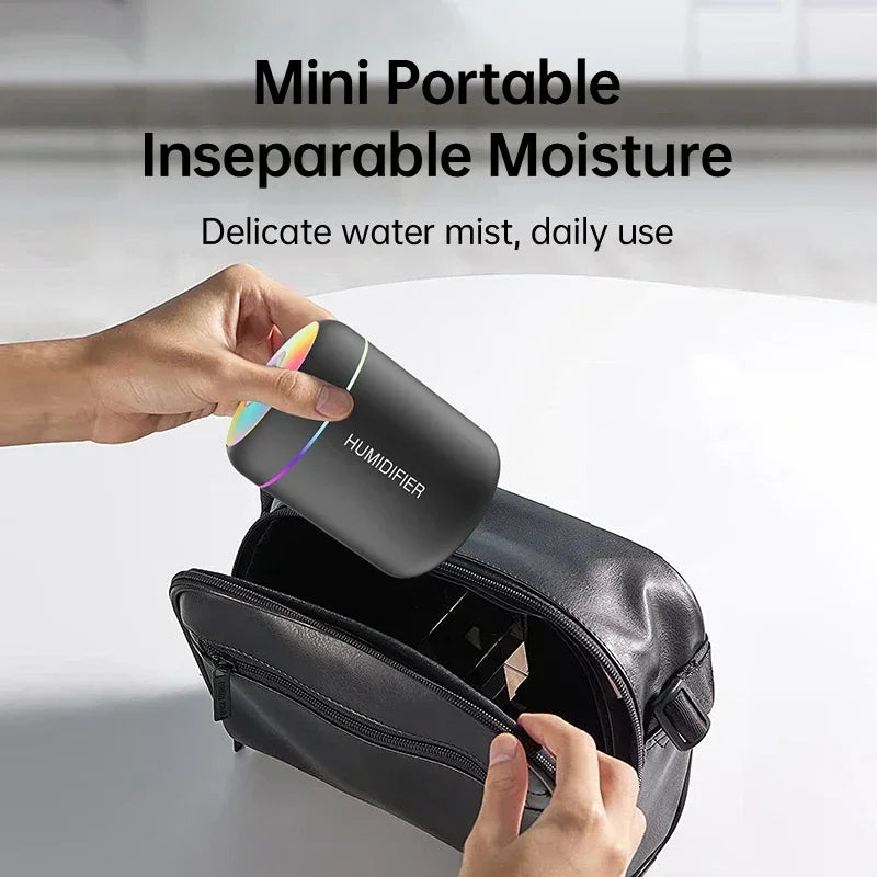 Mini Air Humidifier Usb Aromatherapy Diffuser 180ml Essential Oil Purifier Aromatherapy Spray Car Home Bedroom Led Quiet Desktop Lootquake LLC