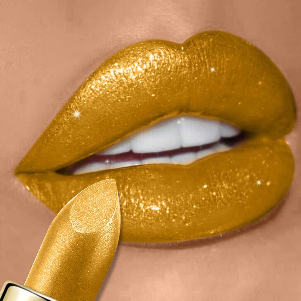 Diamond Shimmer Lipstick Lip Gloss High Pigmented Long Lasting 10 Colors Glitter Lipgloss Lips Makeup Cosmetics Sexy Make Up Lootquake LLC