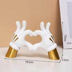 Aesthetic Hand Figurines Worship Money Creative Resin Sculpture Art Hand Statue Luxury Livingroom Decoration Desk Accessories Lootquake LLC