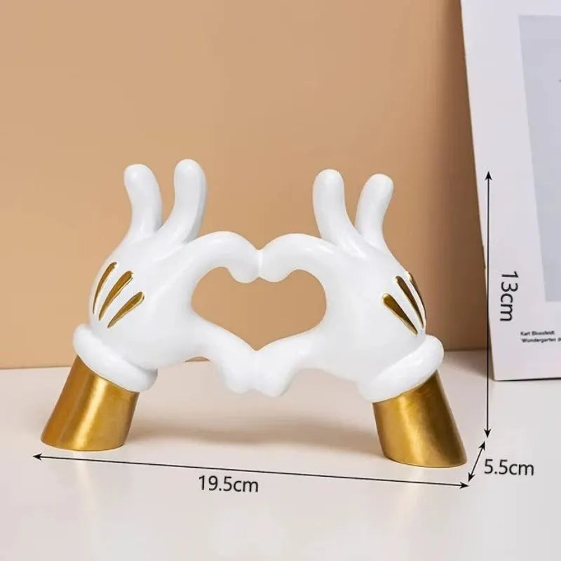 Aesthetic Hand Figurines Worship Money Creative Resin Sculpture Art Hand Statue Luxury Livingroom Decoration Desk Accessories Lootquake LLC