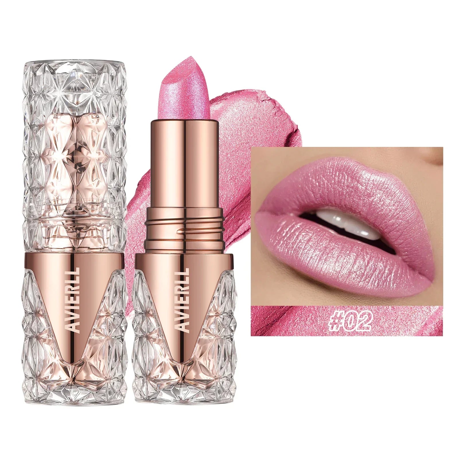 Fine Glitter lipstick, Quicksand Gold Lipstick, Moisturizing Silky Mermaid Girl Pink, Long-Lasting Waterproof Grapefruit Orange Lootquake LLC