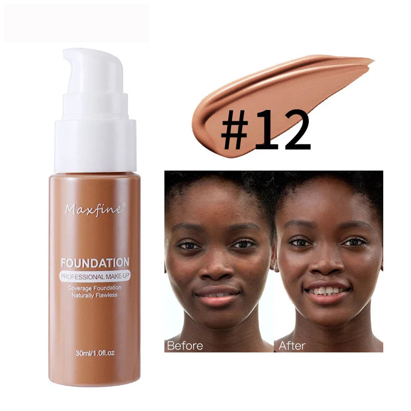 Liquid Foundation Effective Concealer Waterproof Sweat-resistant Makeup Professional Cosmetics Lootquake LLC