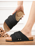 Brand Men Women Sandals Summer Designer Couple Cork Clogs Sandals Luxury Classic Unisex Mules Beach Slide With Adjustable Buckle Lootquake LLC