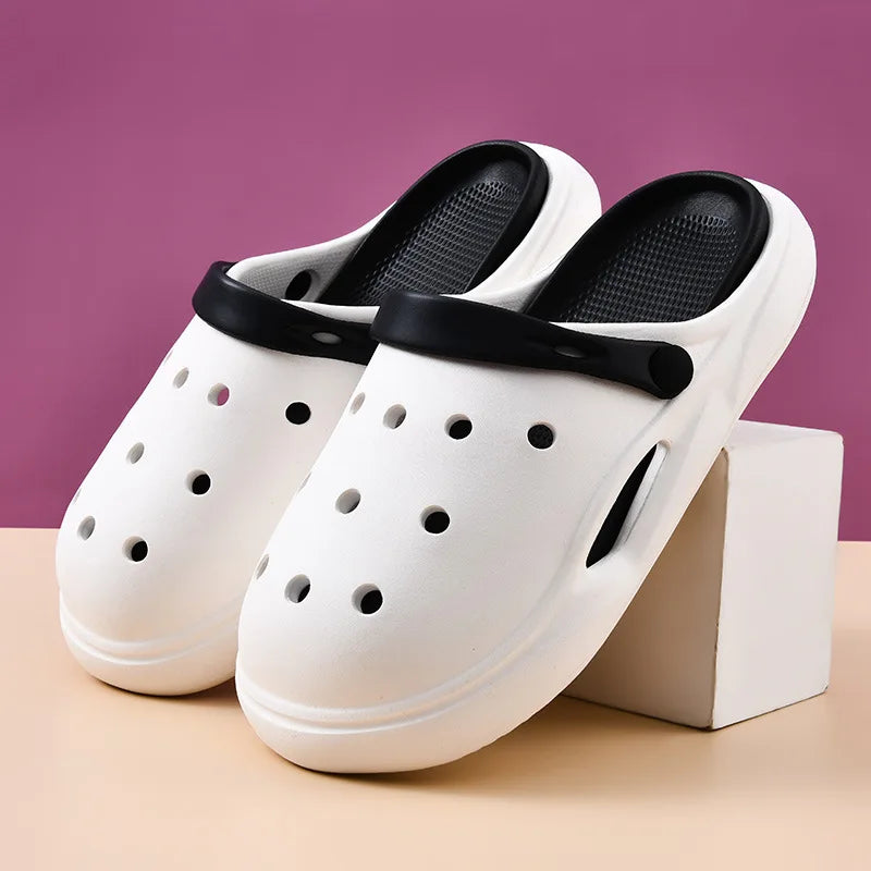 Women's Sandals Summer Outdoor Wear Anti-Slip Thick Bottom Beach Shoes Head Cover Slippers Ladies Fashion 2024 New Mod Lootquake LLC