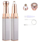 Women's Electric Eyebrow Trimmer Rechargeable Hair Removal Shaving Lip Bikini Lady Shaver Remover Body Facial Nose Epilator Pi-Mart