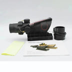 Hunting A*OG 4x32 Fiber Illuminated Red Chevron Scope THRIXINE