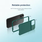 Unique Camera Protection Case for iPhone 14 Pro Max / for iPhone 13 Pro with Slide Camera Cover Protector Hard Cover 12 mini Slim Fit Thin Protective Shockproof Cover with Slide Camera Cover Stevvex