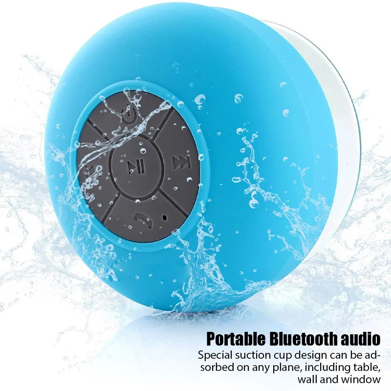 Wireless Bluetooth Speaker Audio Waterproof Easy-Access Control Buttons Music Player for Office Car Home Shower Lootquake LLC