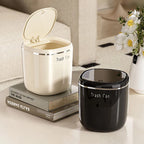 Mini Press Trash Can Desktop Garbage Basket Home Table Plastic Waste Bins Office Supplies Dustbins Sundries Box
