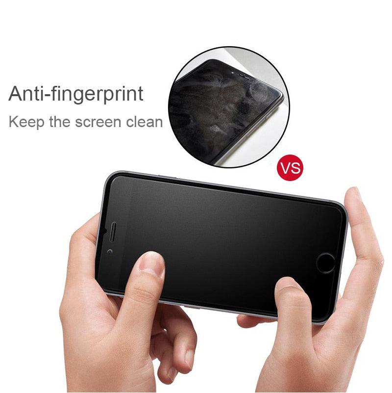 2PCS matte Glass for iPhone 11 12 13 14 Pro Max 7 8 Plus frost screen protector on iphone 12 13 11 mini SE 2020 6s X XR XS glass Flexible Soft Screen Guard Glass Screen Protector For iPhone Stevvex