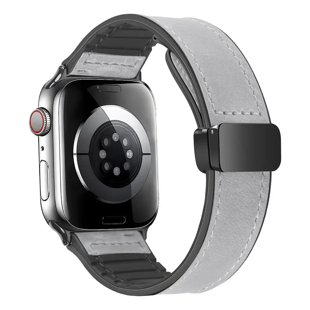 Apple Watch Genuine Leather Band - Stylish Magnetic Strap - SJB-DIAMOND ELITES