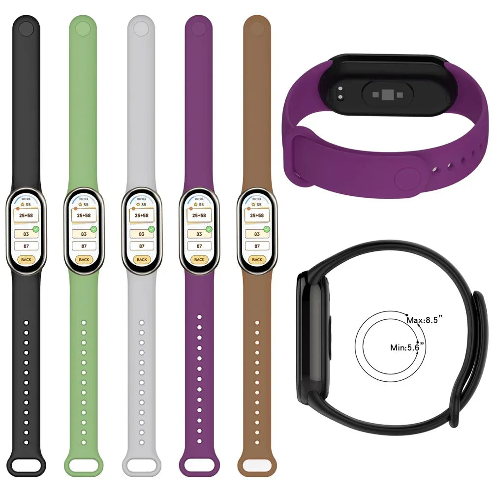 Sport Watchbands For Xiaomi Mi band 8-9 NFC Replacement miband9/8 silicone Bracelet waterproof Strap smart mi band 9 Accessories Lootquake LLC
