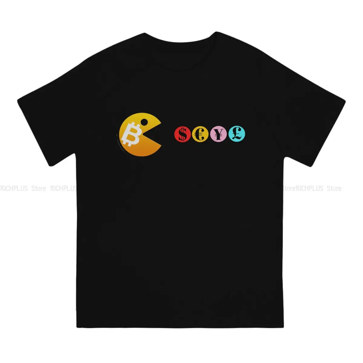 Cryptocurrency Newest TShirt for Men Bitcoin VS Fiat Round Collar Polyester T Shirt Hip Hop Birthday Gifts OutdoorWear Lootquake LLC