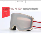 Ski Snowboard Goggles Women Men Skiing Eyewear Mask UV 400 Snow Double Anti-Fog Cylindrical - SJB-DIAMOND ELITES