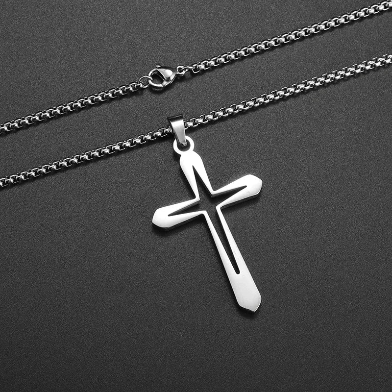 Exquisite Shining Crystal Cross Necklace Pendant Lucky Charming Fashion Jewelry Gift Unisex Lootquake LLC