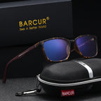 BARCUR Trendy Fashionable Square Reading Glasses Anti-Fatigue Lightweight PC Frame with AC Lens - Fashionable Multiple Degree Glasses for Summer and Men and Women