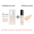 Liquid foundation naturally covers flaws without sticking powder, plain face cream, transparent foundation, conceals blemishes Lootquake LLC