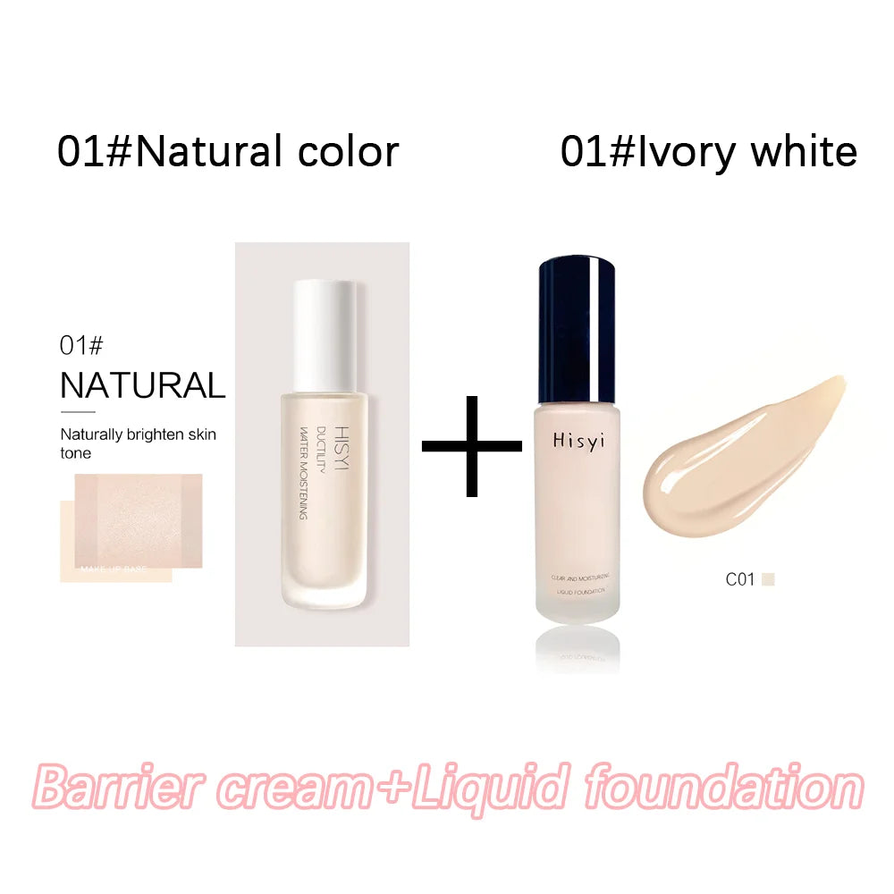 Liquid foundation naturally covers flaws without sticking powder, plain face cream, transparent foundation, conceals blemishes Lootquake LLC